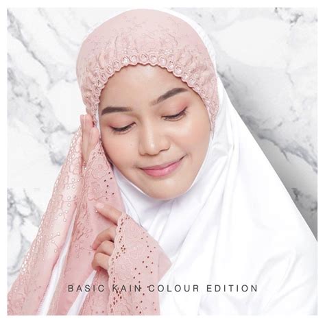 Telekung Siti Khadijah Salmon Pink Women S Fashion Muslimah Fashion