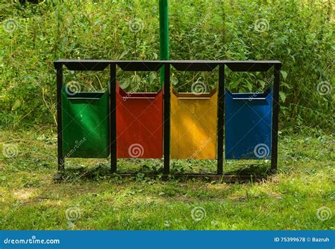 Garbage Can Stock Photo Image Of Sweepings Trash Garden 75399678