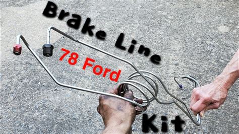 Ford F Stainless Steel Brake Line Kit Install Youtube