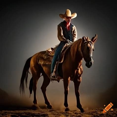 Cowboy Riding A Horse On Craiyon