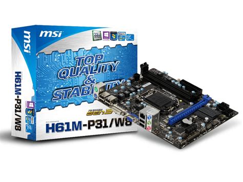 MSI H61M P31 W8 ราคาเมนบอรด INTEL LGA1155