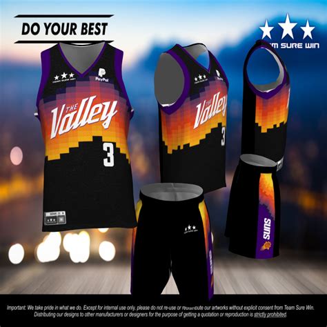 Phoenix Suns 2021 City Edition - Team Sure Win Sports Uniforms