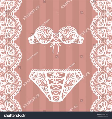 Hand Drawn Lingerie Panty Bra Set Stock Vector Royalty Free Shutterstock