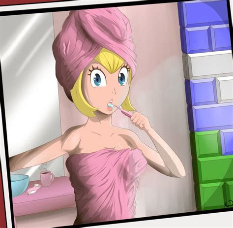 Mario Peach Shower