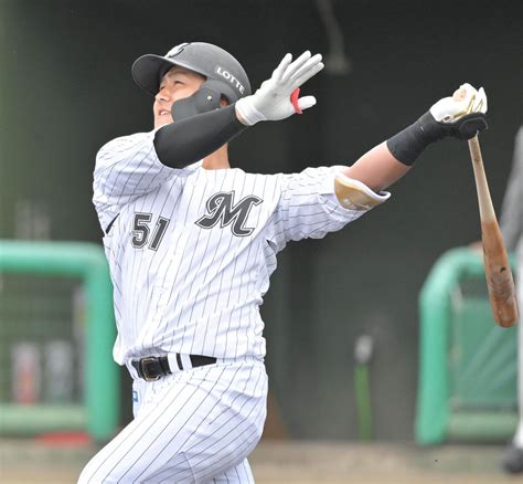 【ロッテ】好調の山口航輝が加藤貴之から会心弾 対外試合7戦5発 スポーツ報知