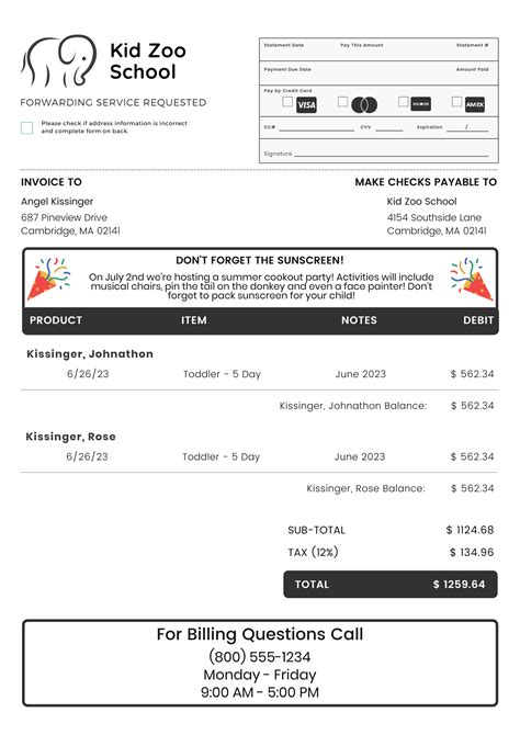 5 Child Care Invoice Templates That Increase Your Revenue — Etactics