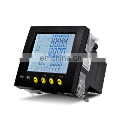 Panel Mounted Three Phase Volt Ampere Lcd Multifunction Power Meter Of