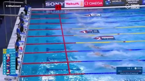 Iconic 50m Freestyle Barrier Broken For First Time As Swimming World