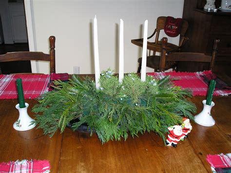 fresh greens centerpiece