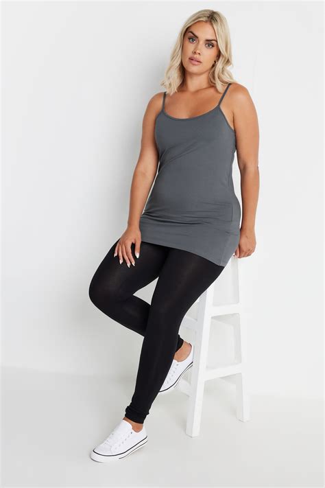 YOURS Plus Size PACK Nude Black Cami Tops Yours Clothing