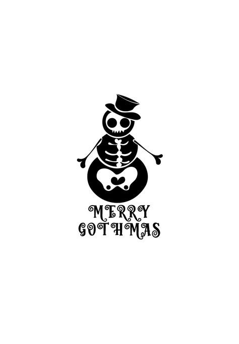 Merry gothmas svg vector png pdf psd jpeg cricut silueta Etsy España