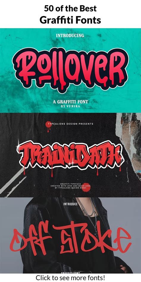 50 of the Best Graffiti Fonts for Your Urban Designs | Graffiti font ...