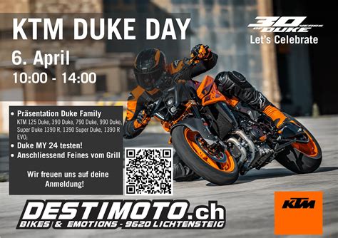 Einladung Zum KTM DUKE DAY 6 April 10 00 14 00 Uhr Destimoto Website