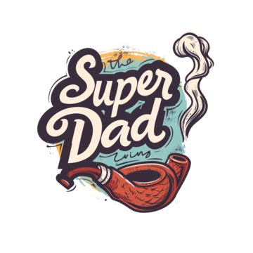 Super Dad Message In Sound Speech Bubble Pop Art Style Word Cartoon