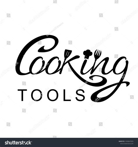 Wooden Kitchen Accessories Logo Design Vector Stock Vector (Royalty