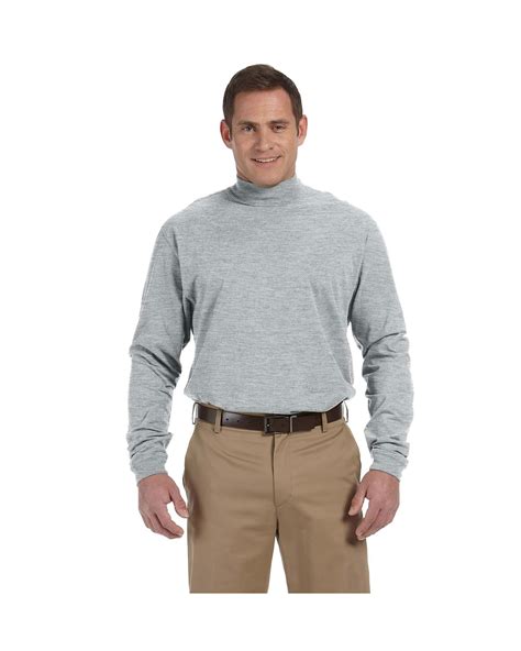 Devon Jones D420 Adult Sueded Cotton Jersey Mock Turtleneck Walmart