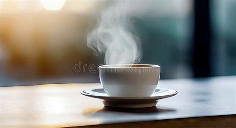 Coffee Delight Savor The Pleasure Of A Hot Cup Generative AI Stock Illustration
