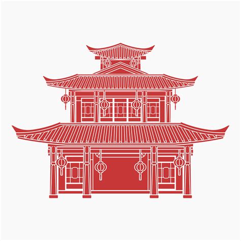 Ancient Chinese Architecture Drawing