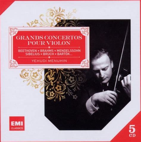 Concertos Pour Violon Yehudi Menuhin Cd Album Muziek Bol