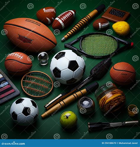 Collage De Diversos Equipos Deportivos Que Promueven La Aptitud Y Los