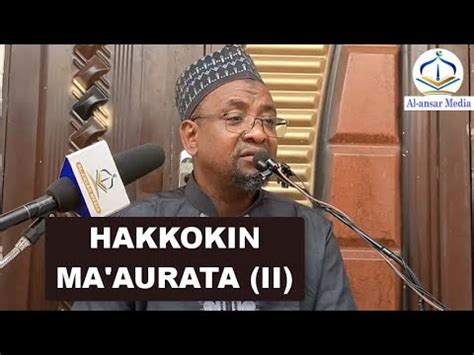 09 DARASIN MATA HAKKOKIN MA AURATA A MUSULUNCI II Dr Abdallah