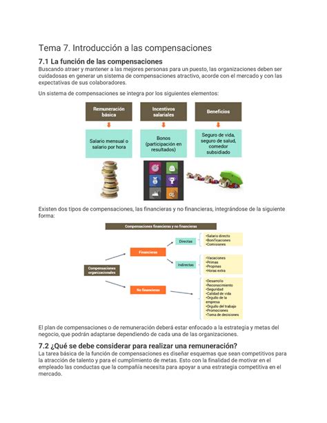 Tema 7 Tema 7 Introducción a las compensaciones 7 La función de las