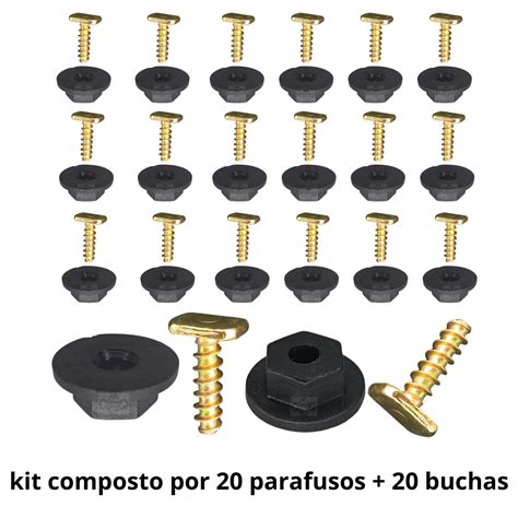 Kit 40 Grampo Parafuso Porca Paralama Chevrolet Corsa 1994 2012