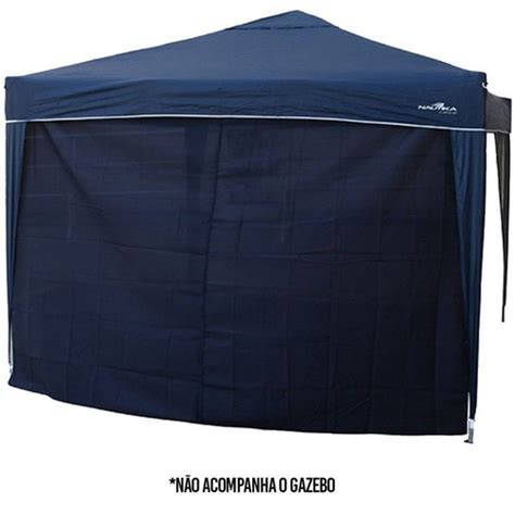 Kit Tenda Gazebo 3x3m Articulado Sanfonado Azul Parede Trixx Azul