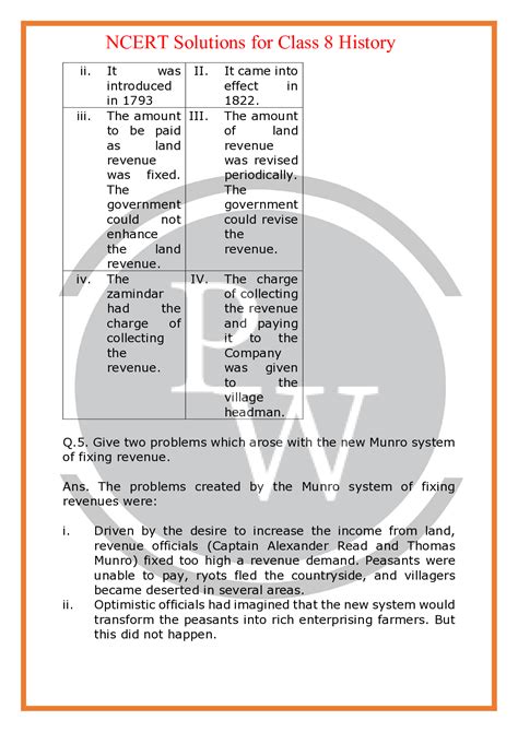 Ncert Solutions For Class 8 History Chapter 3 Ruling The Countryside Pw