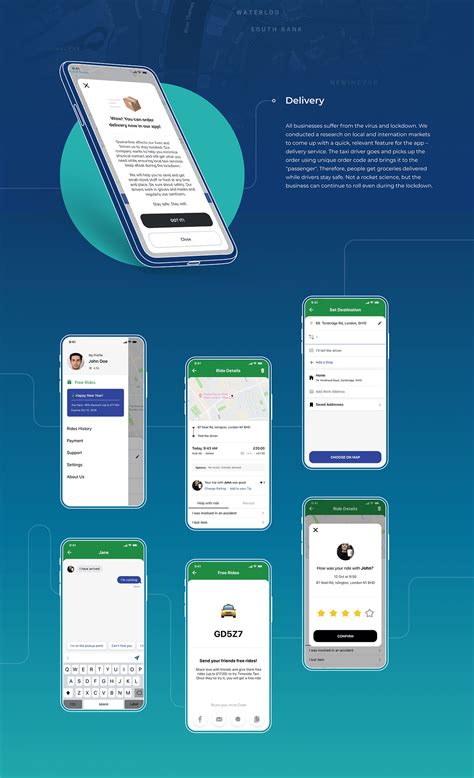 Mobile App For Taxi Fleets In The Uk Ux Ui Ionic Behance