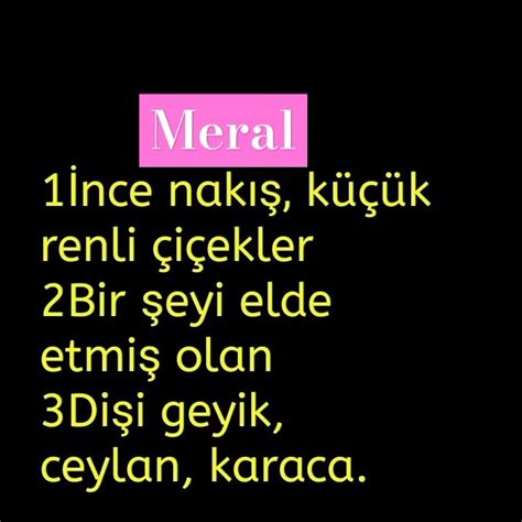 Meral İsminin Anlamı Nedir YouTube