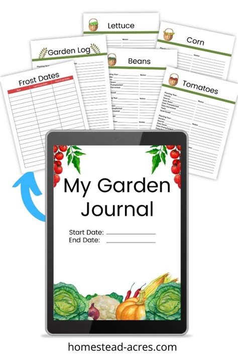 Free Printable Garden Journal Homestead Acres