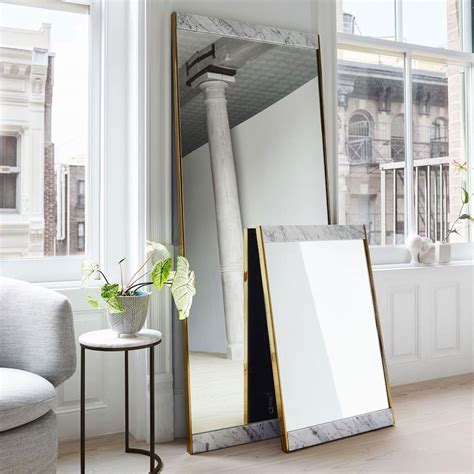 Marble Brass Wall Mirror West Elm Uk