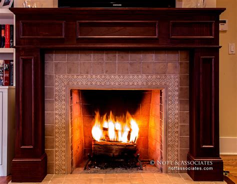 Fireplace With Detailed Terra Cotta Nott And Associates