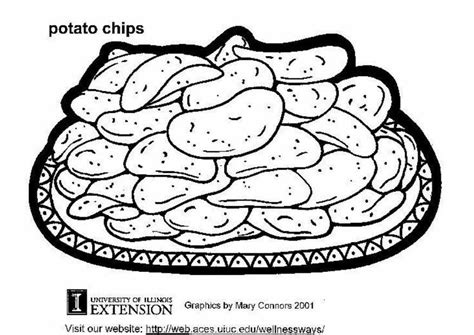 Coloring Page Potato Chips Free Printables Img 5887