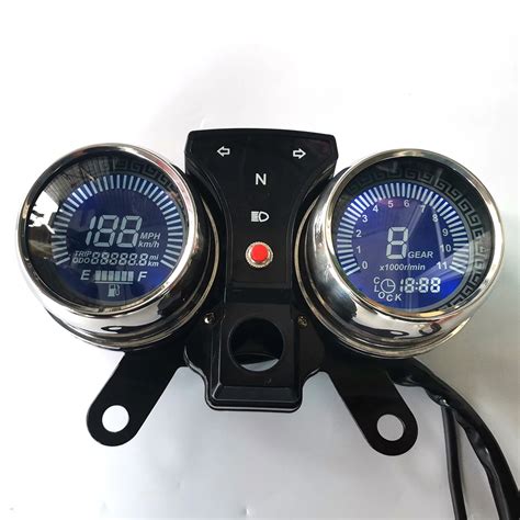 Conjunto De Medidor Digital Para Motocicleta Veloc Metro Od Metro LCD