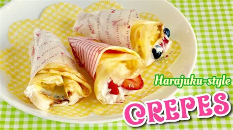 Kawaii Harajuku Crepes Japanese Street Food Recipe Ochikeron