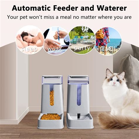 Alimentadores Autom Ticos Para Gatos Paquetes Con Dispensador De