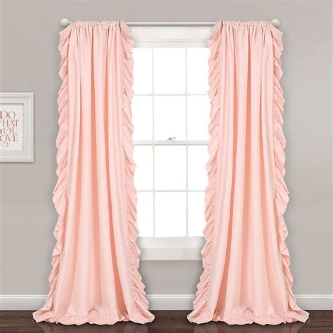 Reyna Window Curtain Panels Blush Pink Set 54x95 Lush Decor 16t003881 In 2020 Ruffle