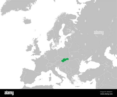 Slovakia Europe Map Hi Res Stock Photography And Images Alamy