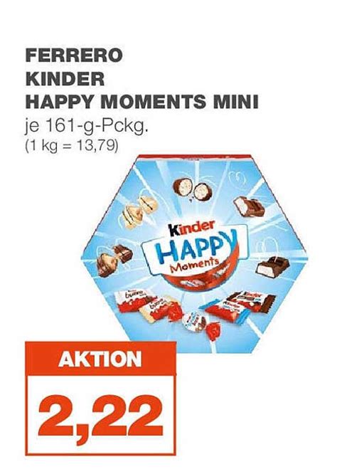 Ferrero Kinder Happy Moments Mini Angebot Bei Real Prospekte De