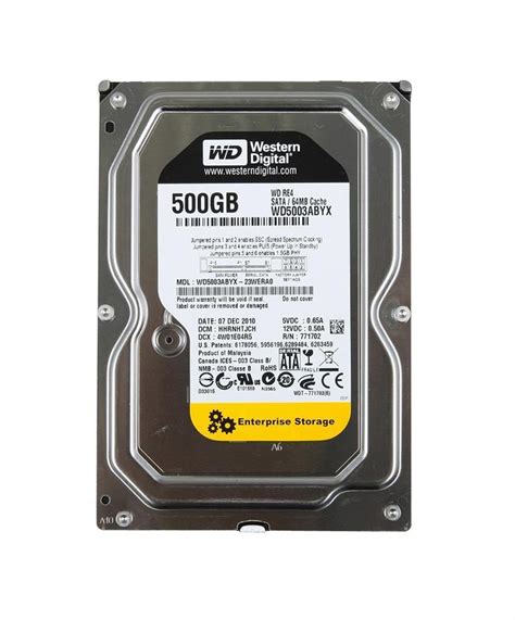 WD5003ABYX-23WERA0 Western Digital RE4 500GB SATA 3.0 Gbps Hard Drive