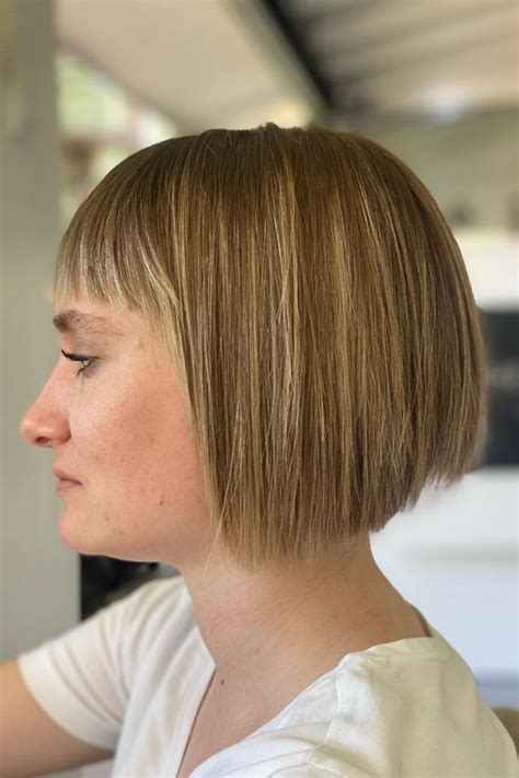 Chin Length Blunt Bob With Fringe Ideas That Chic Sharp