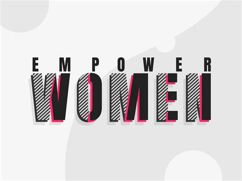 Stylish Lettering Of Empower Women On Grey Background 20744445 Vector