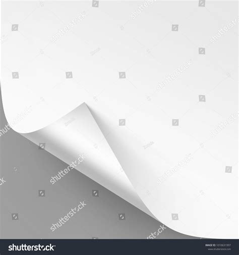 Vector Curled Corner Of White Paper With Shadow Royalty Free Stock