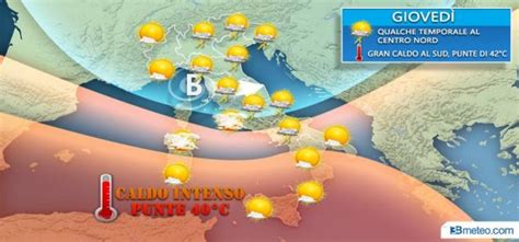 Previsioni Meteo L Italia Divisa In Due Piogge E Temporali Al Nord