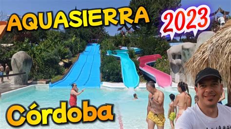 AQUASIERRA 2023 parque acuático en Villafranca de Córdoba toboganes