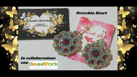 Tutorial Orecchini Heart In Collaborazione Con L Azienda Bead Park