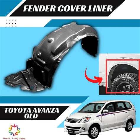 Toyota Avanza Old Model Front Cover Tayar Mudguard Daun Pisang