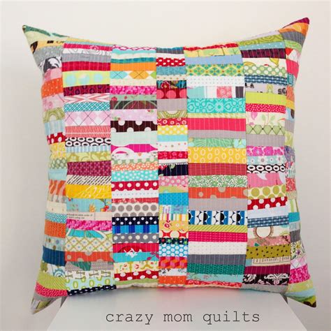 Crazy Mom Quilts Scrap Happy Pillow